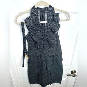 Express Black and white polkadot dress. Size 2.